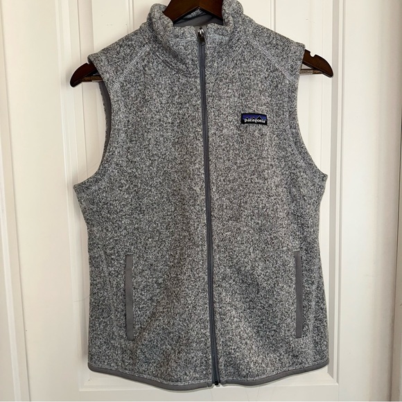 Patagonia gray better sweater, fleece vest full front, zip women’s small - Picture 2 of 14
